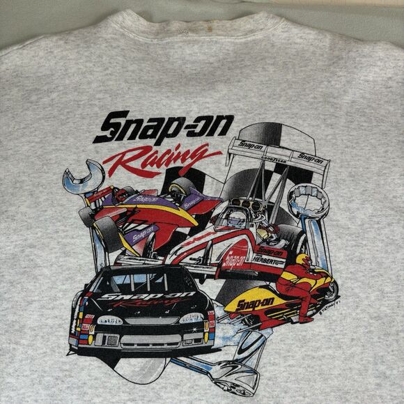 Vintage 90s 1997 Snap-on Racing Motorsports Promo Souvenir Sweatshirt - Size XXL - Picture 4 of 10